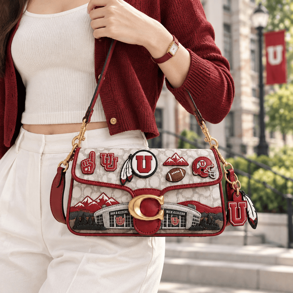 Premium UTAH Coach Shoulder Cross With Charm LNTH