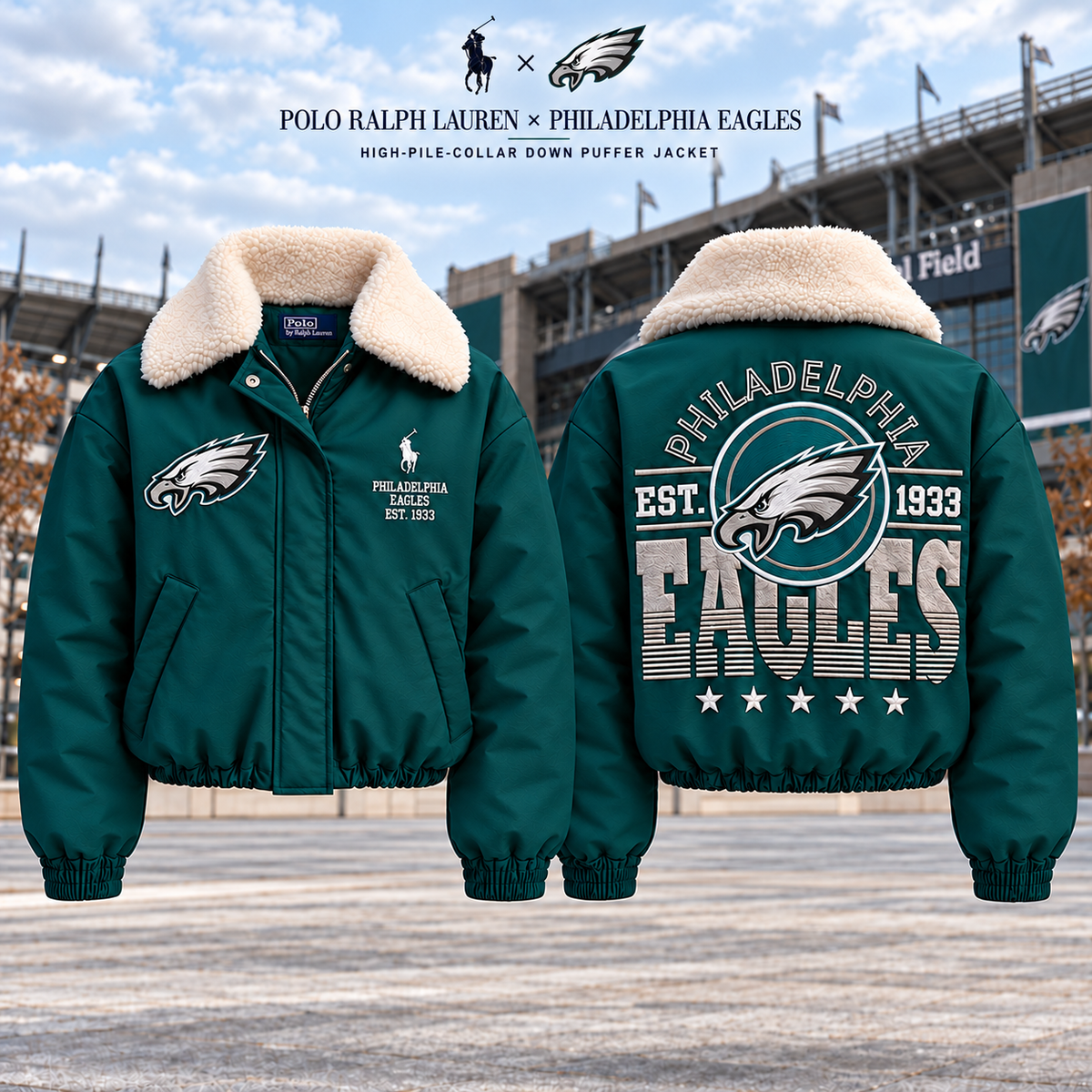 PLDE High-Pile-Collar Down Puffer Jacket NTKO