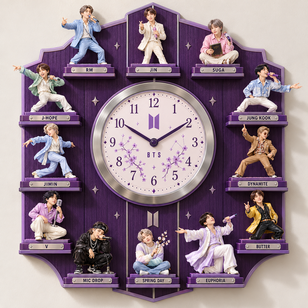 BTS Premium Mascot Sculpture Clock Collection PTKL