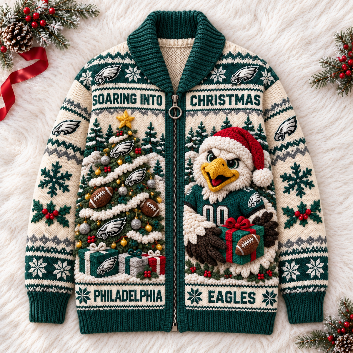 PLDE WOOL ZIP CARDIGAN NPL