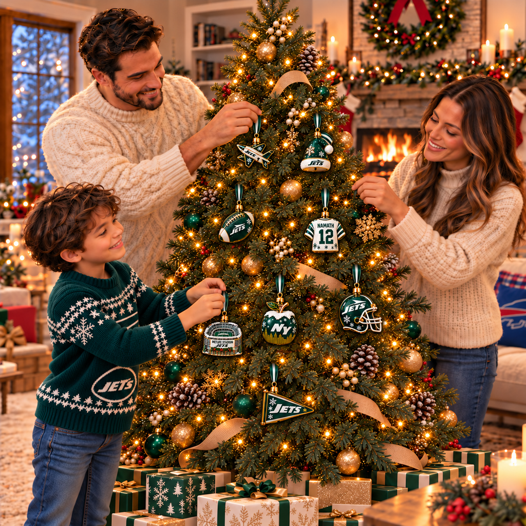 Premium NYJ Christmas Bell Ornament TTMH