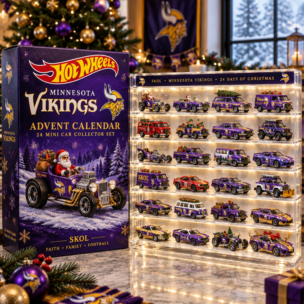 Minnesota Vikings Premium Mini Car Advent Calendar