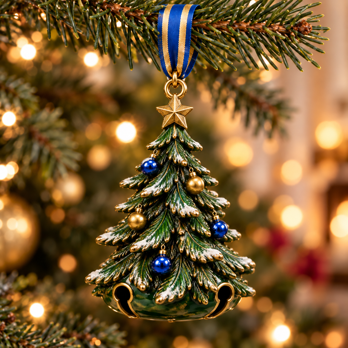 Premium UCLA Christmas Bell Ornament TTMH