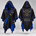 BFBL Gothic Viking Hooded Poncho PNPA
