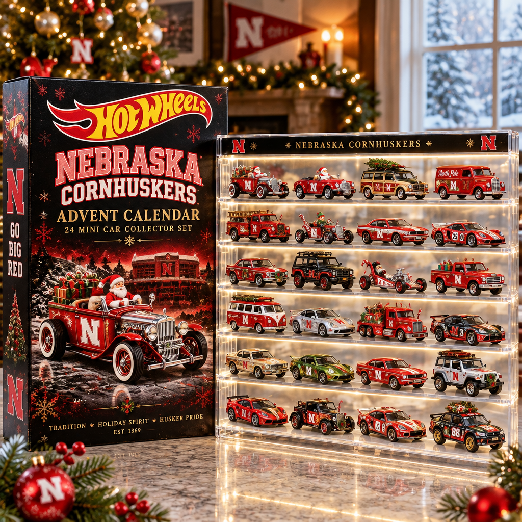 Nebraska Cornhuskers Premium Mini Car Advent Calendar