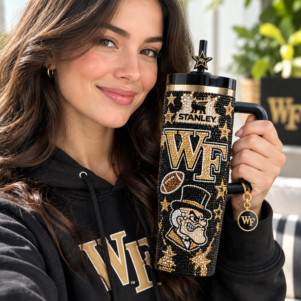 Wake Forest Demon Deacons 40oz Tumbler With Handle TTNL