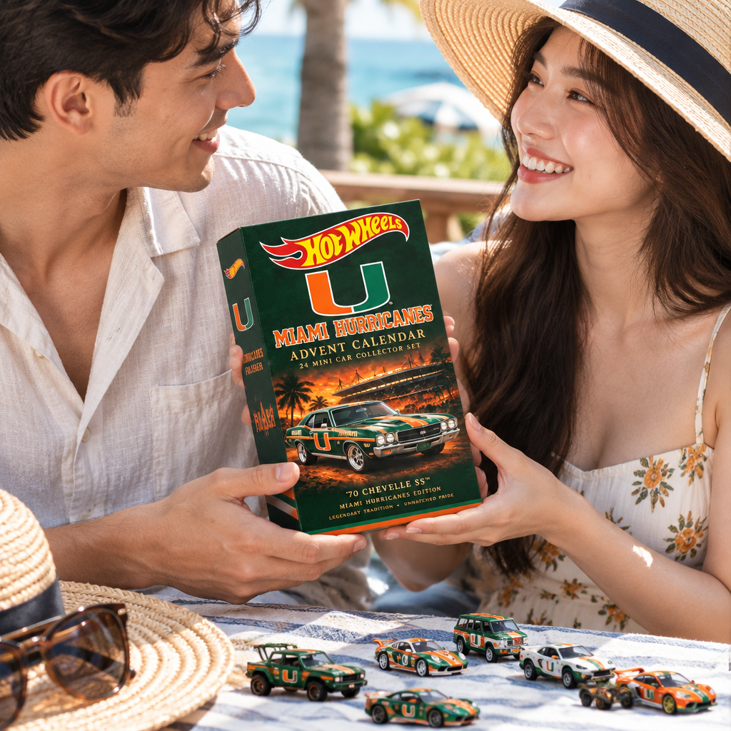 Miami Hurricanes Premium Mini Car Advent Calendar