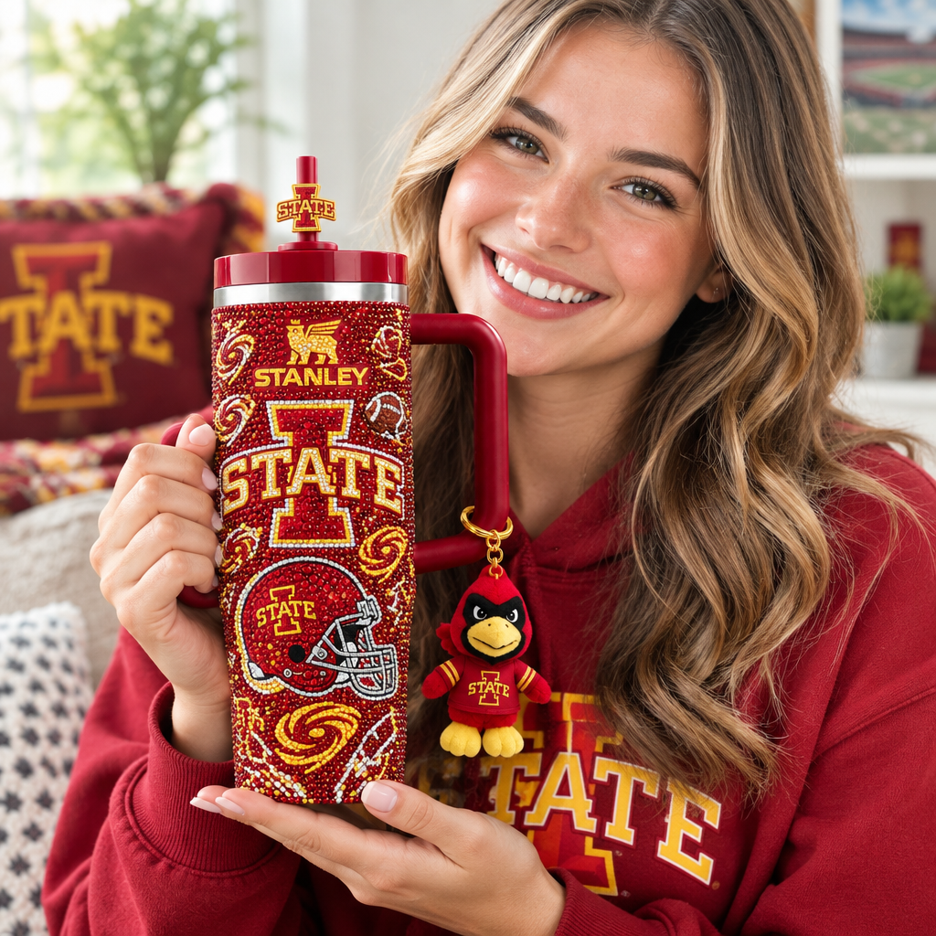 Iowa State Cyclones 40oz Tumbler With Handle TTNL