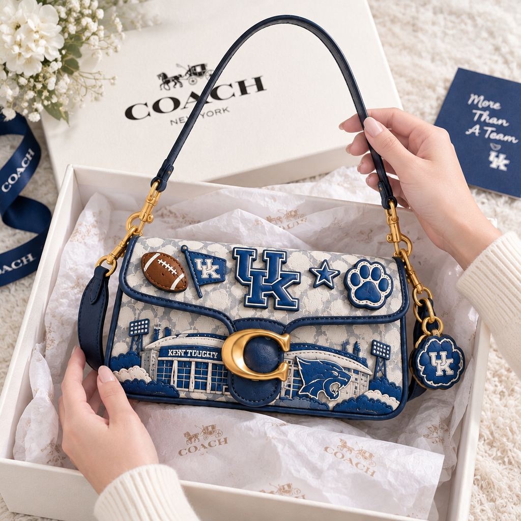 Kentucky Wildcats Coach Shoulder Cross With Charm