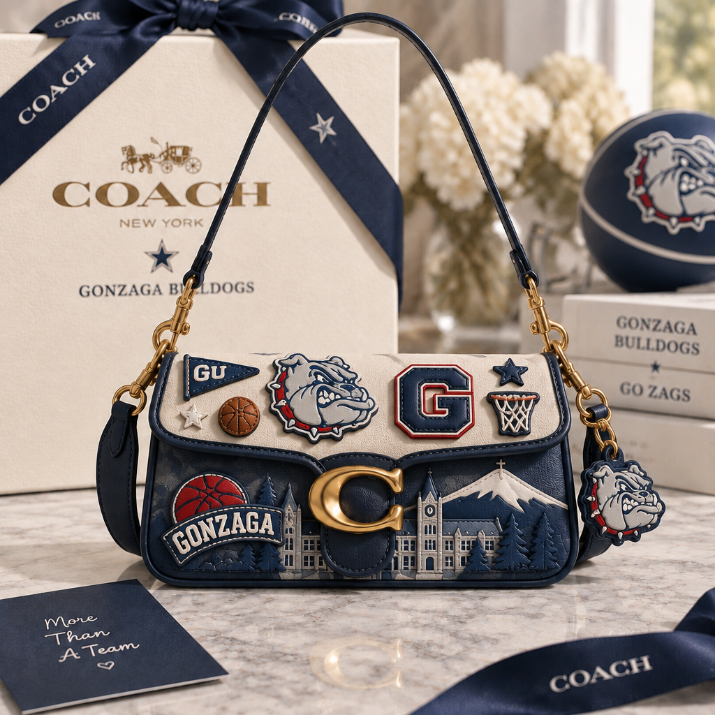Gonzaga Bulldogs Coach Shoulder Cross With Charm
