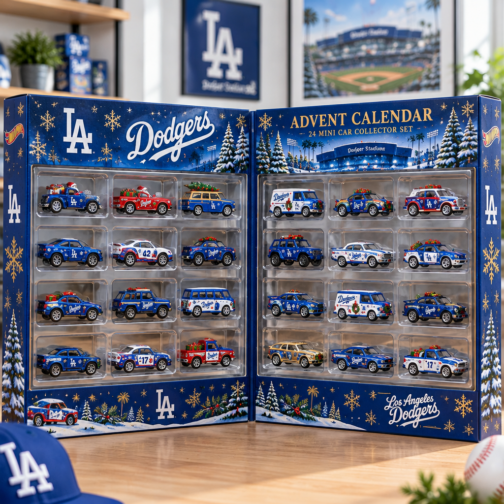Los Angeles Dodgers Premium Mini Car Advent Calendar
