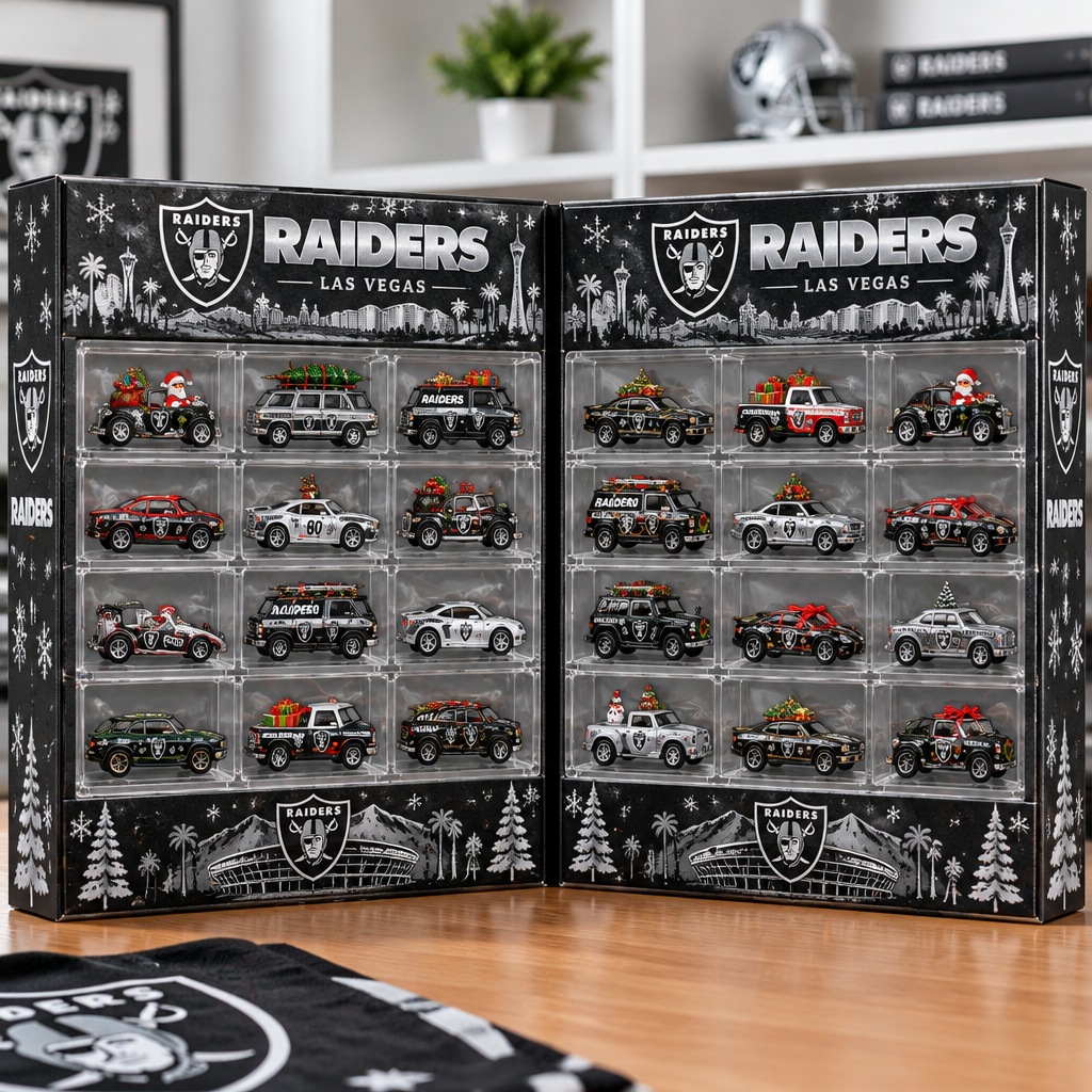 Las Vegas Raiders Premium Mini Car Advent Calendar