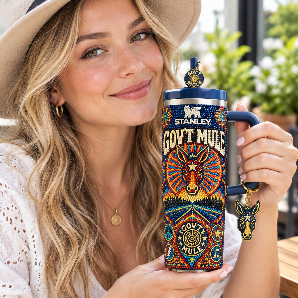 Gov T Mule 40oz Tumbler With Handle TTNL