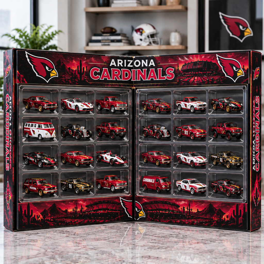 Arizona Cardinals Premium Mini Car Advent Calendar