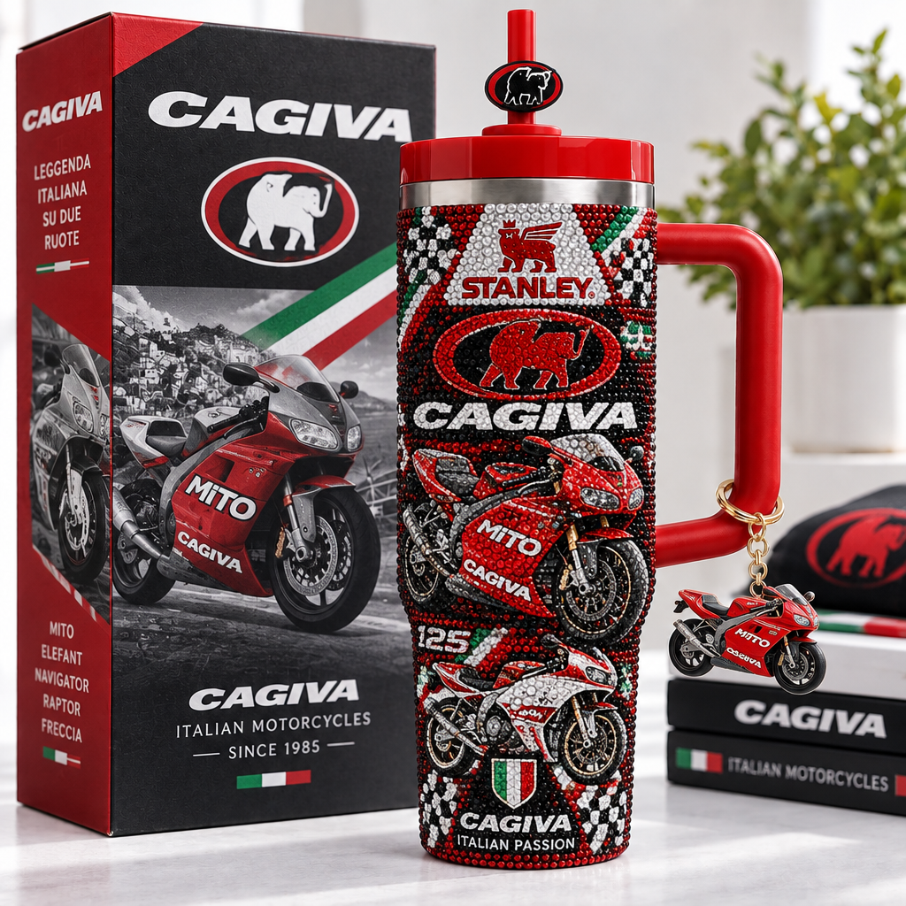 Cagiva 40oz Tumbler With Handle TTNL