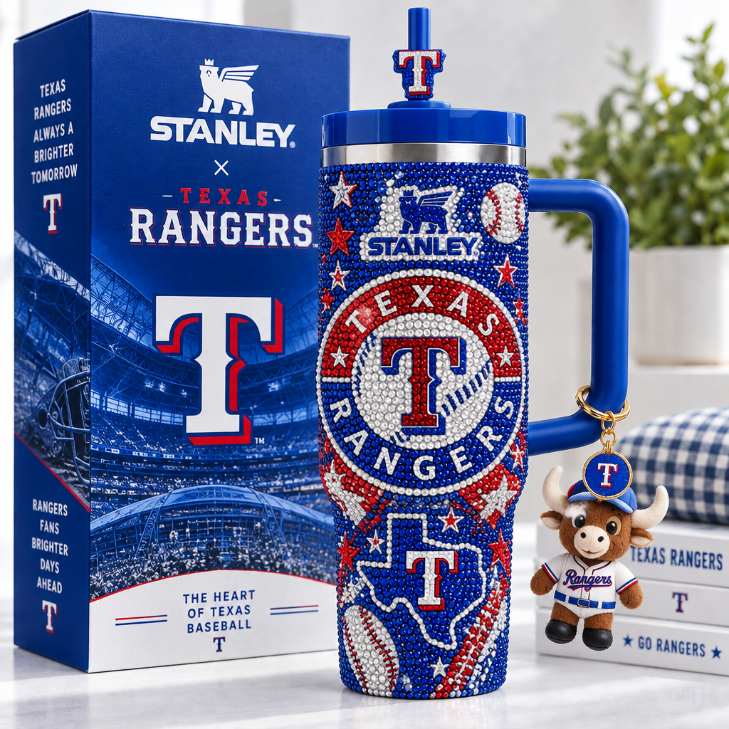 Texas Rangers 40oz Tumbler With Handle TTNL