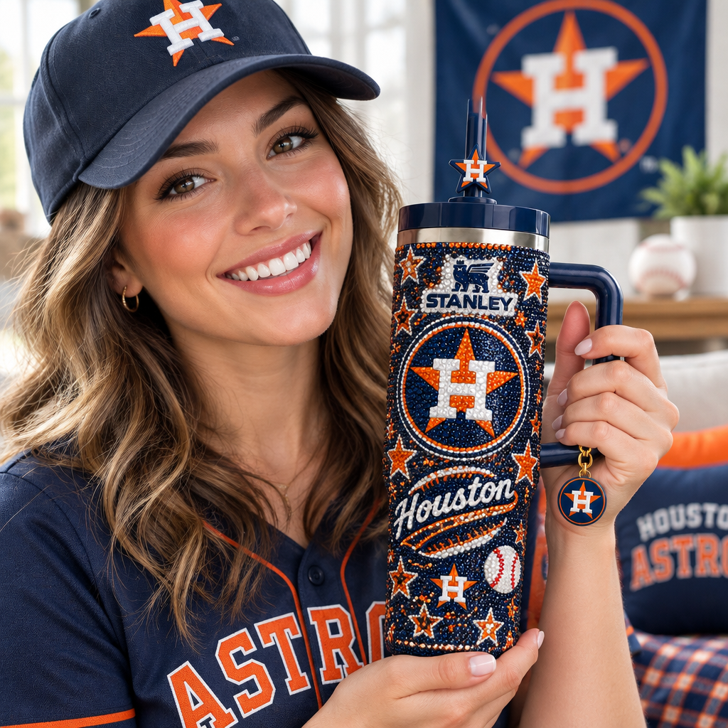 Houston Astros 40oz Tumbler With Handle TTNL