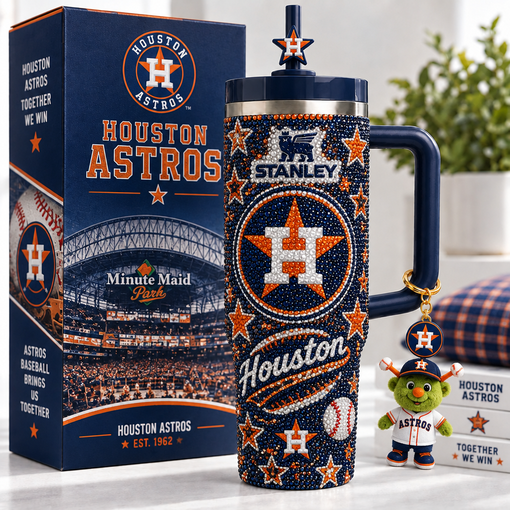 Houston Astros 40oz Tumbler With Handle TTNL